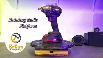 DIY Rotating Table Platform from Mocrowave oven motor and Gramophone record holder