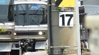 名鉄3150系3158F普通東岡崎行き到着 3150系3153F+3500系3515F急行一宮行き発車 新安城にて【電笛あり】