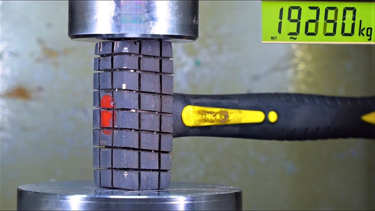 Hydraulic Press Vs. Most Explosive Hammer