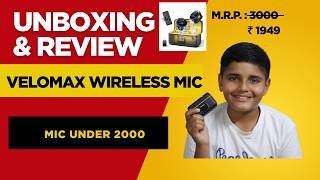 VELOMAX Wireless Mic Review 🎤 | 164FT Range 😱 Best Budget Mic for YouTubers? |YouTubers Must Watch!