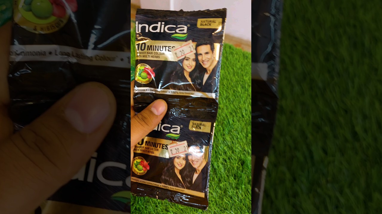 Indica Easy 10 Minutes Hair Color Shampoo Natural Black Colour
