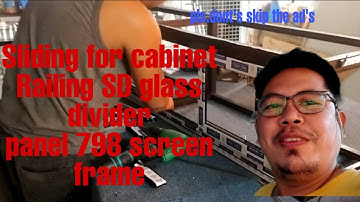 Sliding Cabinet (railing SD glass divider Panel Screen frame 798)@Dennis-qt5kl