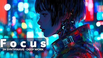 Synthwave Coding Music in the Neon Rain – 2H Focus Mix for Deep Work & Study