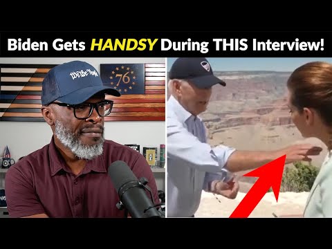 Joe Biden Gets HANDSY With Reporter During Weather Channel Interview!