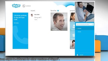 Change your Online Status in Skype® on a Windows® 8.1 PC