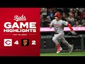 Reds vs Giants Game Highlights 51024  MLB Highlights