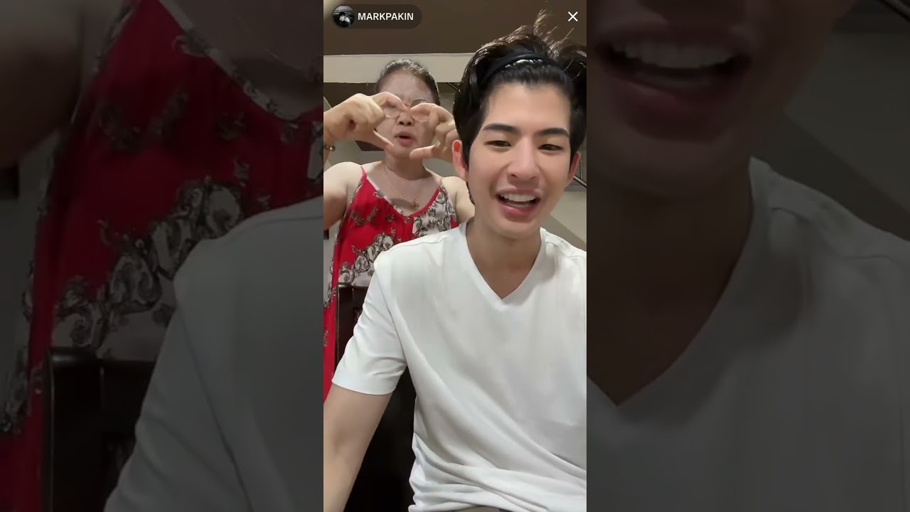 20240416 Tiktok Live ꒰ mark.pakin ꒱ • มาร์ค ภาคิน กับยายเจม มาร์คแกล้งแม่ npc♡