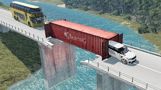 Cars vs Broken Bridges ▶️ BeamNG Drive