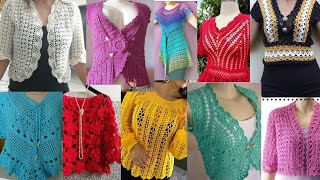 Elegant crochet new design top and blouse latest design 2025 #crochet #crochetpattern  #viral video