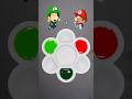 Super Mario Color Mix 🦄 #mario #nintendo #satisfying #luigi #peach #gaming #shortvideo #asmr #short
