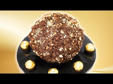 Giant Ferrero Rocher Cake from Cookies Cupcakes and Cardio
