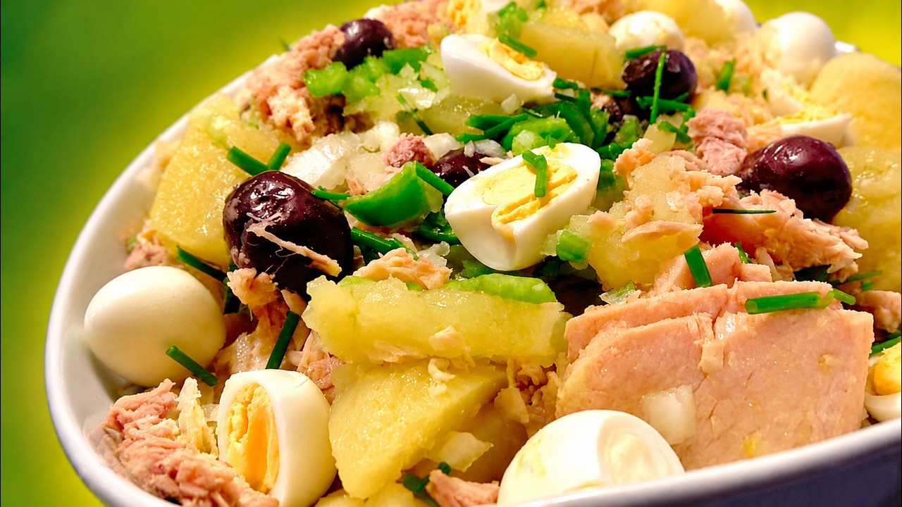 Papas o patatas  Aliñadas estilo Cadiz  Facil y Economico !!