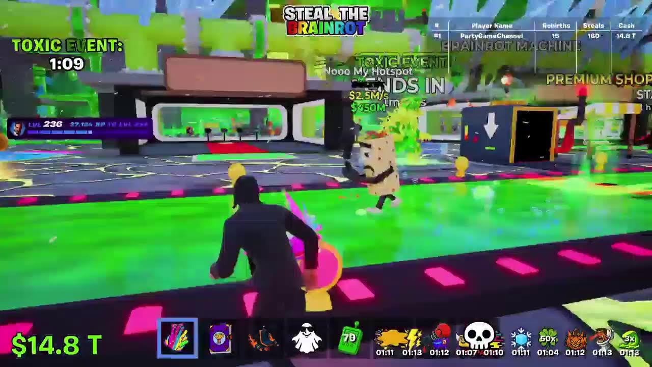 Admin Abuse steal the  brainrot