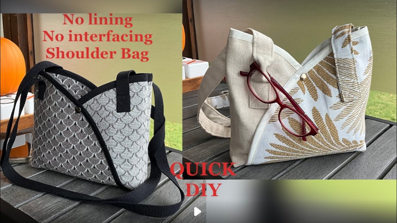 Shoulder bag you MUST TRY/Easy sewing without lining and interfacing/DIY for beginners YouTube