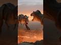 Spinosaurus vs T.rex who will win ? #volcano #cinematic #prehistoriclife #dinosaur #spinosaurus