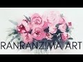 RanRanZima Art #32. Watercolor flowers.