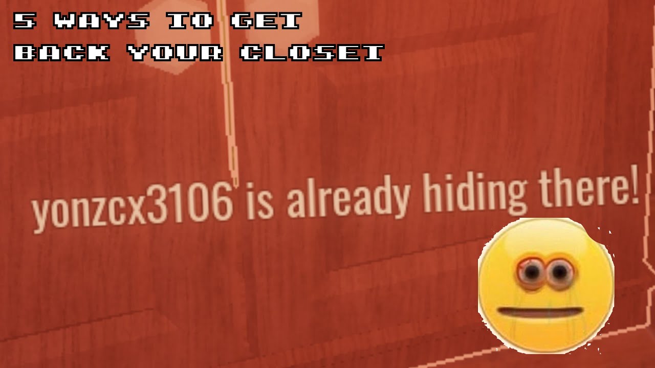 5 ways to get back your closet in doors. Short roblox animation YouTube