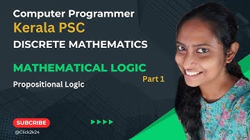 Discrete Mathematics | Mathematical Logic | KPSC #cseforkpsc #studywithclick #computerprogrammer