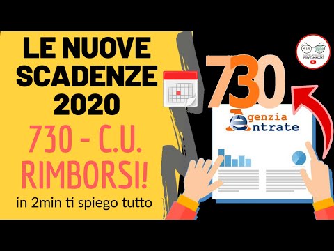 730 e C.U. COME CAMBIANO SCADENZE E RIMBORSI? in 2 minuti ti spiego tutto!