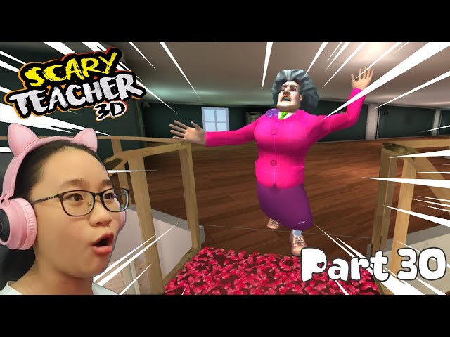 Scary Teacher 3D New Levels 2021 - Part 30 - Catwalk Catastrophe Walkthrough!!! class=