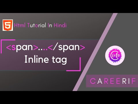 span tag in Html . Difference between block level element and inline element (Part-16) Html tutorial