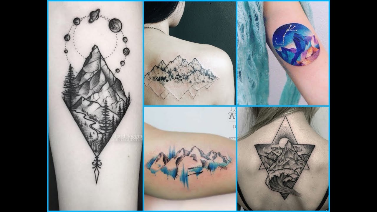 Beautiful Mountain Tattoo Ideas for Women's and Men's - YouTube