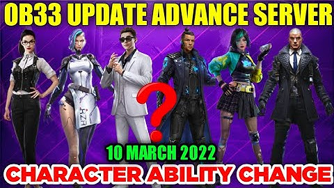 OB33 UPDATE ADVANCE SERVER CHARACTER ABILITY CHANGE|CHRONO,A124,SKYLER ABILITY CHANGE ADVANCE SERVER