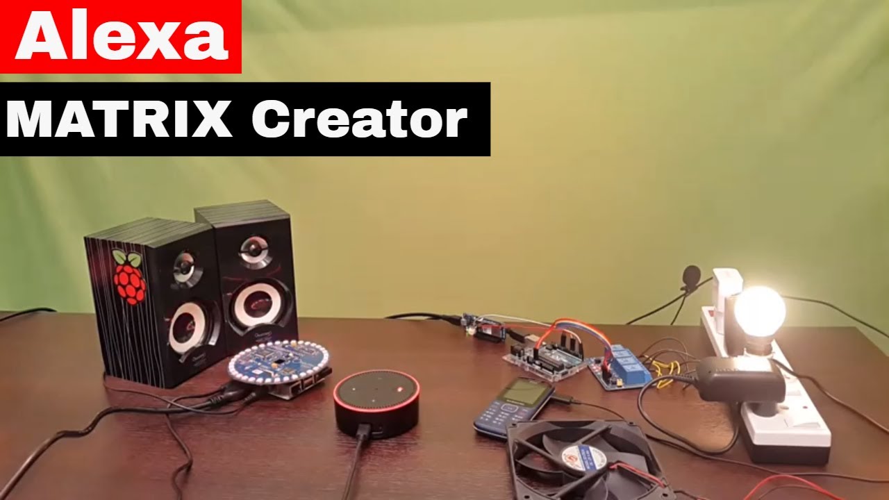 Home Automation using MATRIX Creator running Alexa voice services - YouTube