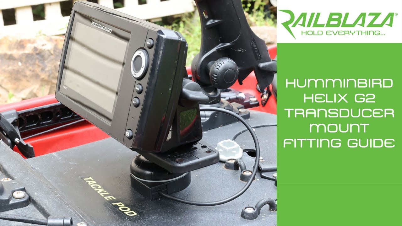 How to fit Humminbird Helix G2 transducer to RAILBLAZA Transducer Mount