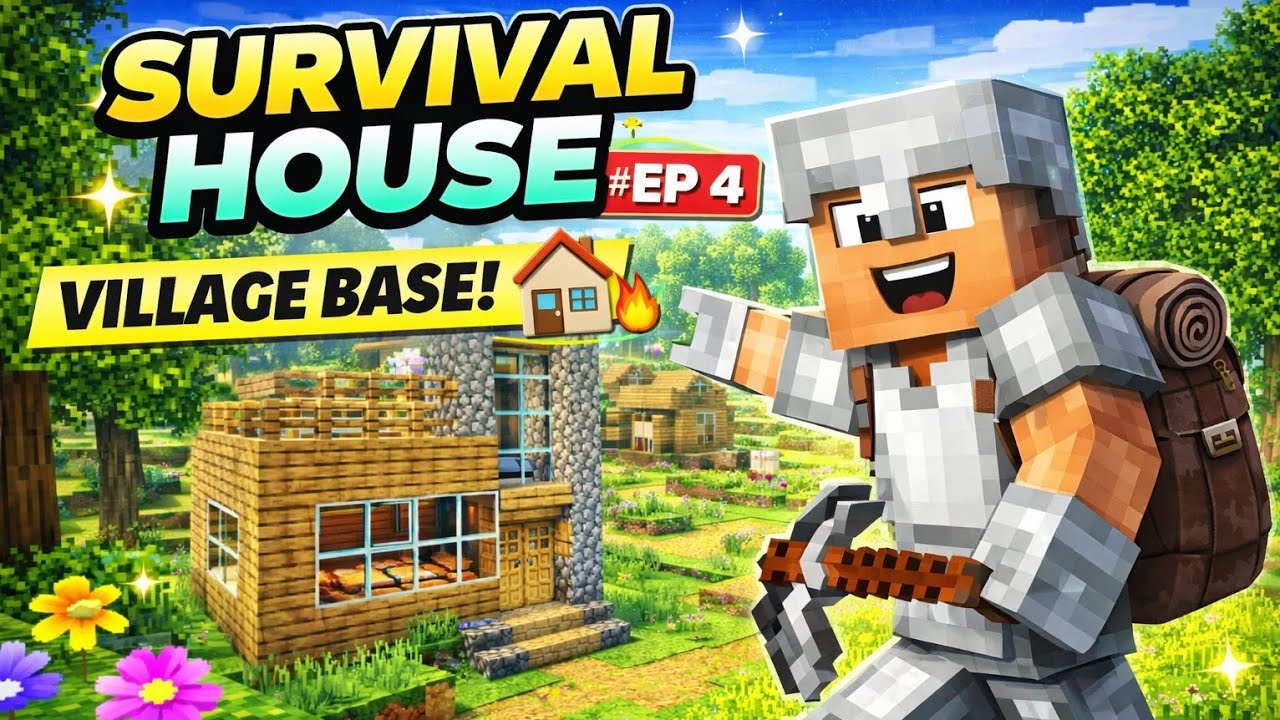 Minecraft Survival EP-4 | Finally Apna Ghar Bana Liya 😍 | Hindi Gameplay