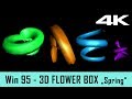 Windows 95 screensaver  3d flower box  spring 4k