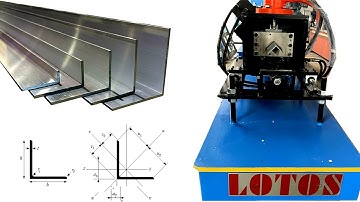 【L Angle profile making machine 】: V Angle Roll forming machine " 45 degree punch head "