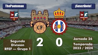 PONTEVEDRA C.F. 2 - 0 REAL AVILÉS INDUSTRIAL | Segunda RFEF