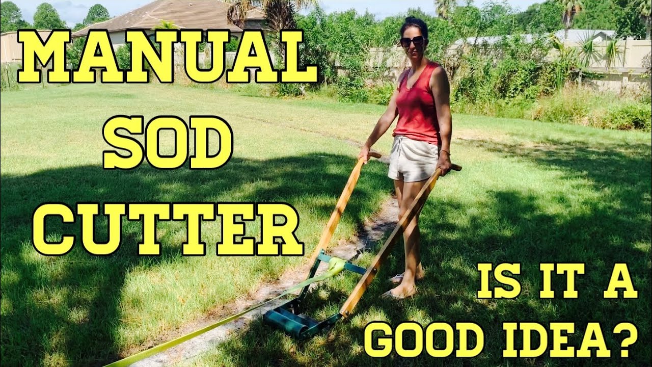 Using a manual sod cutter | Is this thing Useful? - YouTube