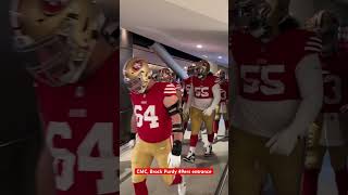 CMC, Brock Purdy 49ers entrance