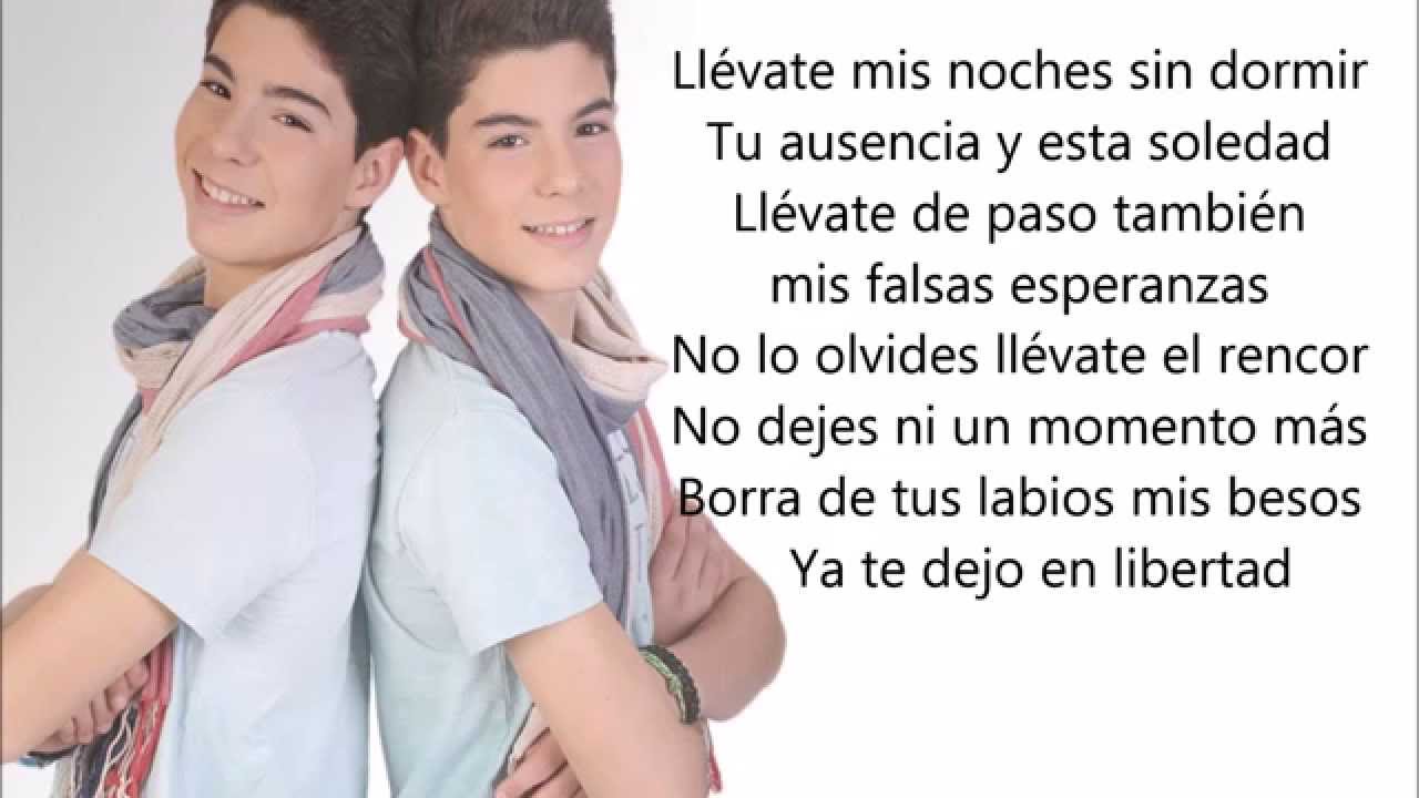 Te dejo en libertad - GEMELIERS