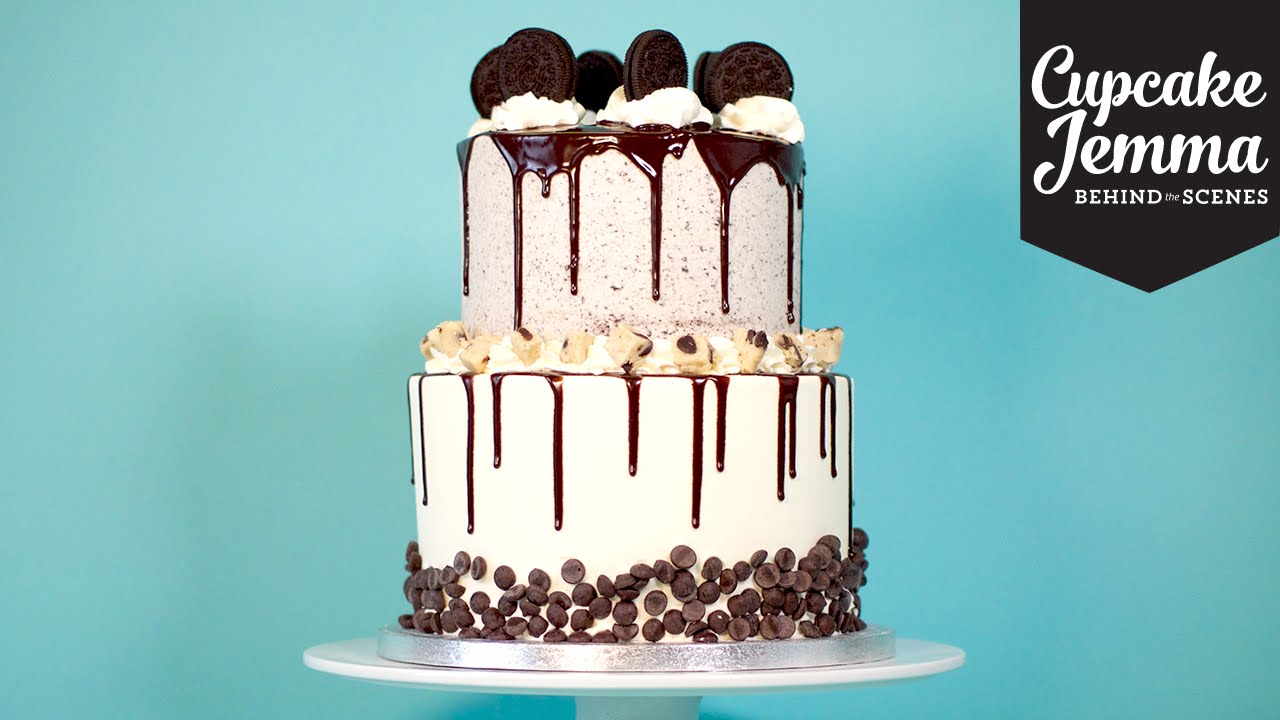 Behind the Scenes at C&D: Double-stacked Cookie Dough Oreo Cake | Cupcake Jemma | CupcakeJemma