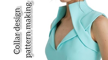beautiful collar design pattern making#patternmaking