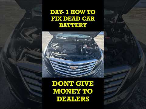 How To Fix Cadillac Car Battery Dead #carbattery #car #shorts #machine