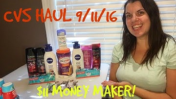 CVS Haul 9/11/16-9/17/16 ~ $11 MONEY MAKER!!!