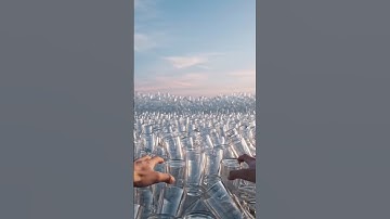 Glass of Sea | 3D Animation & After Effects Creative VFX #shorts #shortsvideo #viralvideo