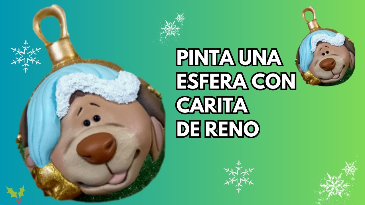 PINTA UNA ESFERA CON CARA DE RENITO