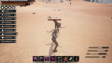 Conan exiles Archer vs Axe + shield melee 2