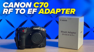 Canon EF EOS R 0.71x Mount Adapter Install - Canon C70 Review