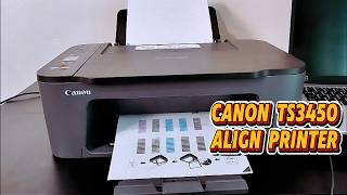 How to do a print head alignment on a Canon Pixma TS3450 printer