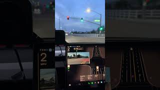 Tesla Full self-driving delivering food by itself #tesla #fsd13 #delivering