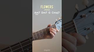 Flowers Miley Cyrus Guitar Tutorial // Flowers Guitar Karaoke #shorts