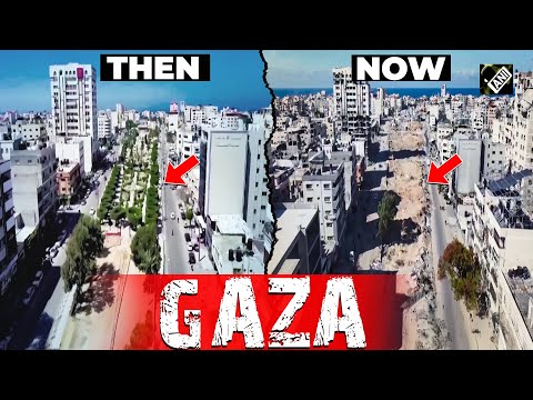 Watch: Before and after footage of war-ravaged Gaza with flattened buildings