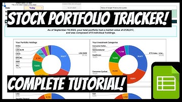 Stock Portfolio Tracker on Google Sheets! Step by Step!