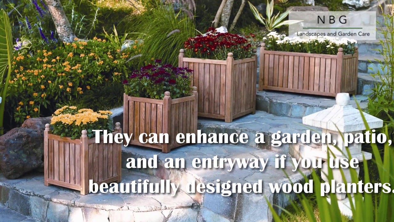 Custom Wooden Planter Boxes in Sydney by NBG Landscapes 